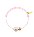 Baby flower perle blanche cordon baby rose