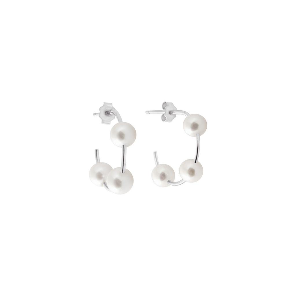 BO Bold Success or blanc et perles blanches