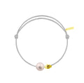 Pearly gold skull cordon gris perle
