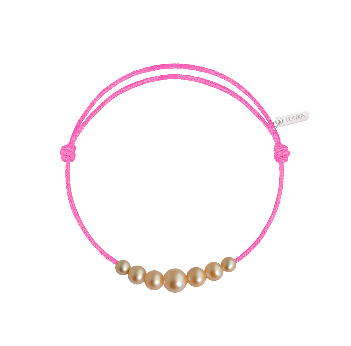 Cordon chute perle rose rose fuschia