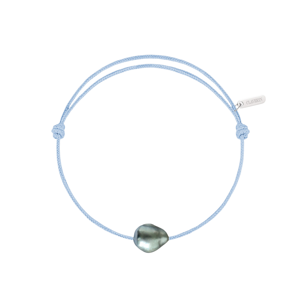 Bracelet Raw cordon baby blue