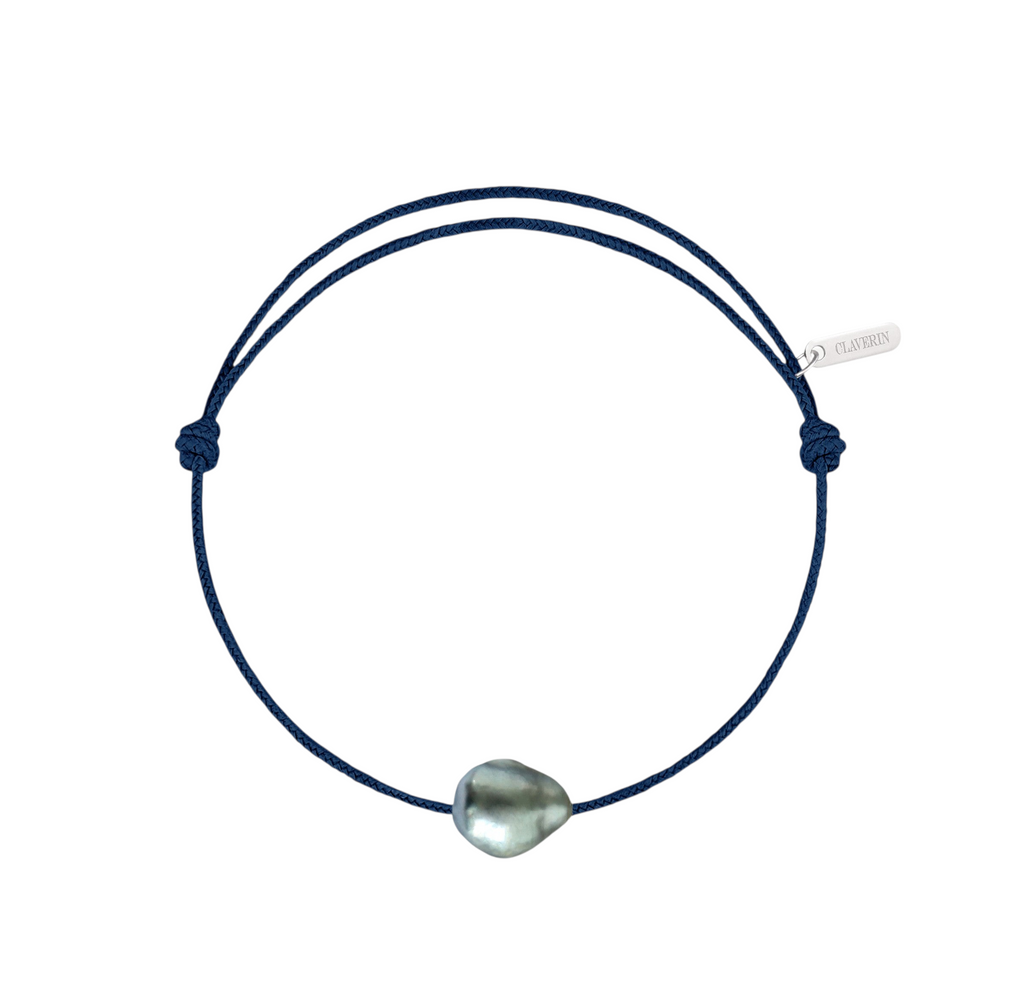 Bracelet Raw cordon bleu marine