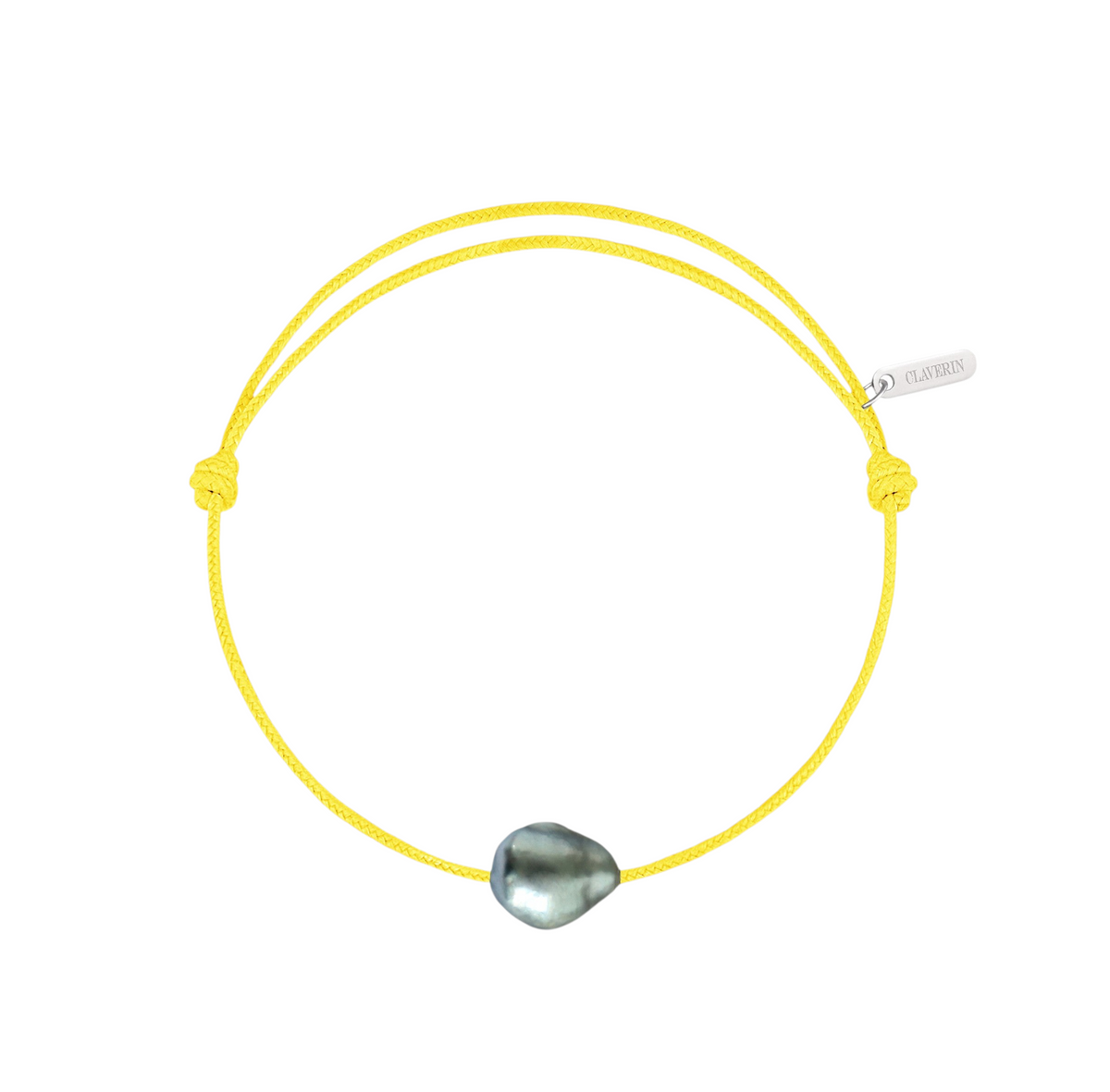 Bracelet Raw cordon jaune poussin