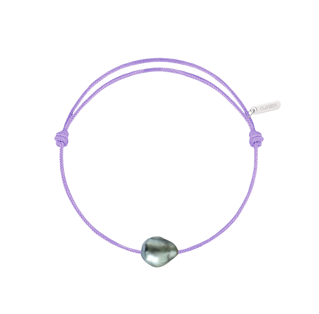 Bracelet Raw cordon lavande