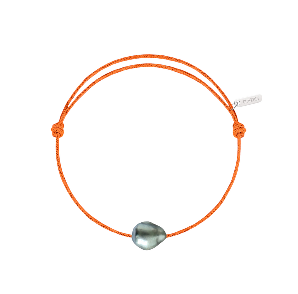 Bracelet Raw cordon mandarine