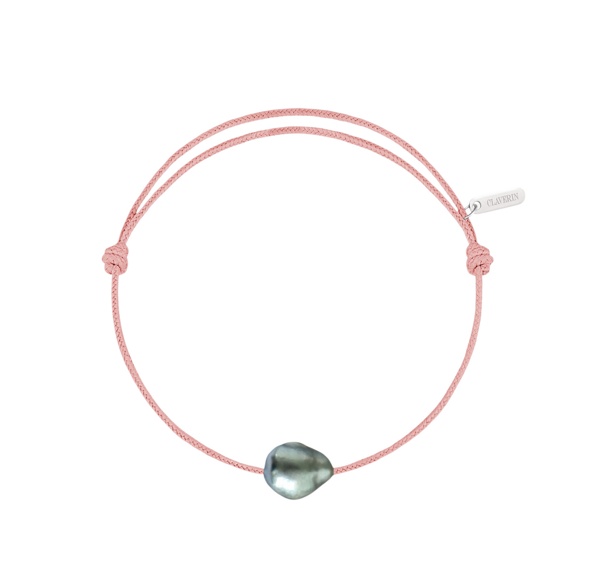 Bracelet Raw cordon rose poudré