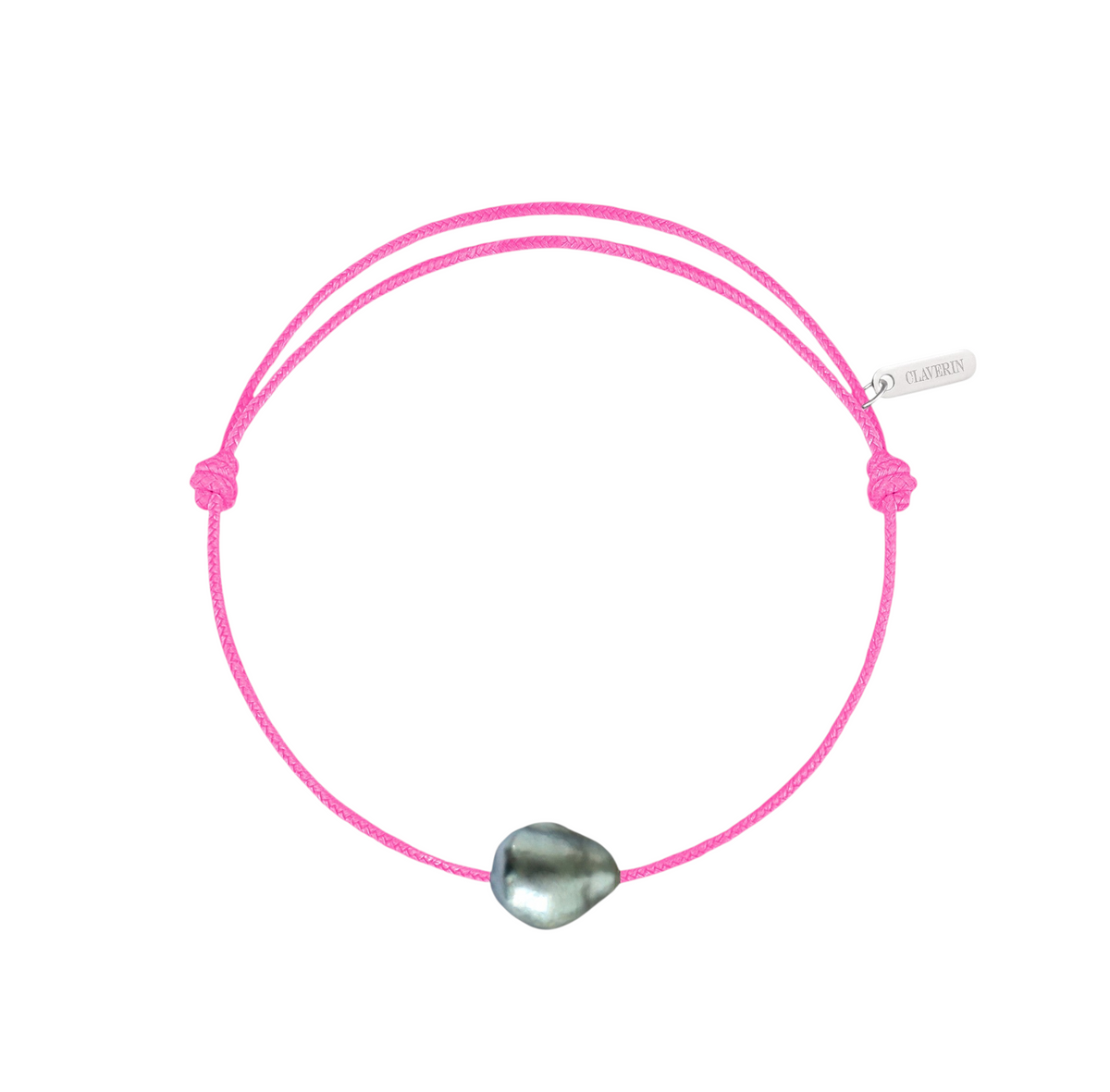 Bracelet Raw cordon rose fuschia