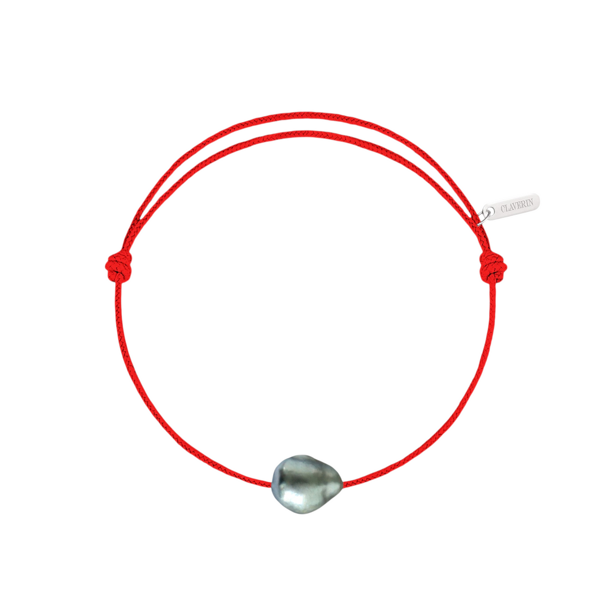 Bracelet Raw cordon rouge corail