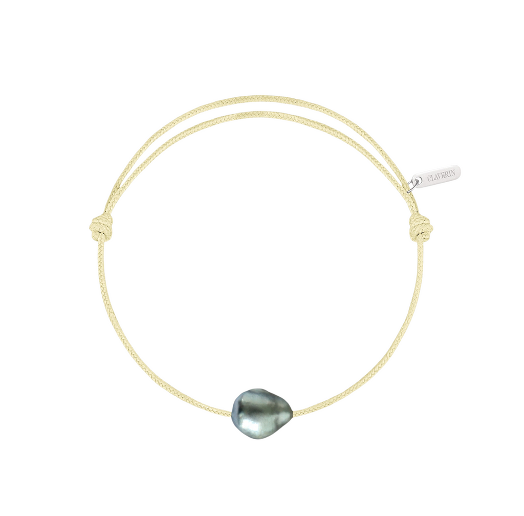 Bracelet Raw cordon sable fin