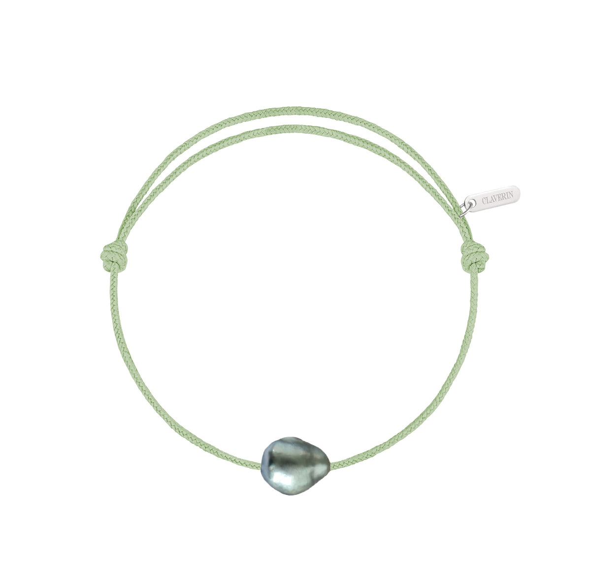 Bracelet Raw cordon thé vert