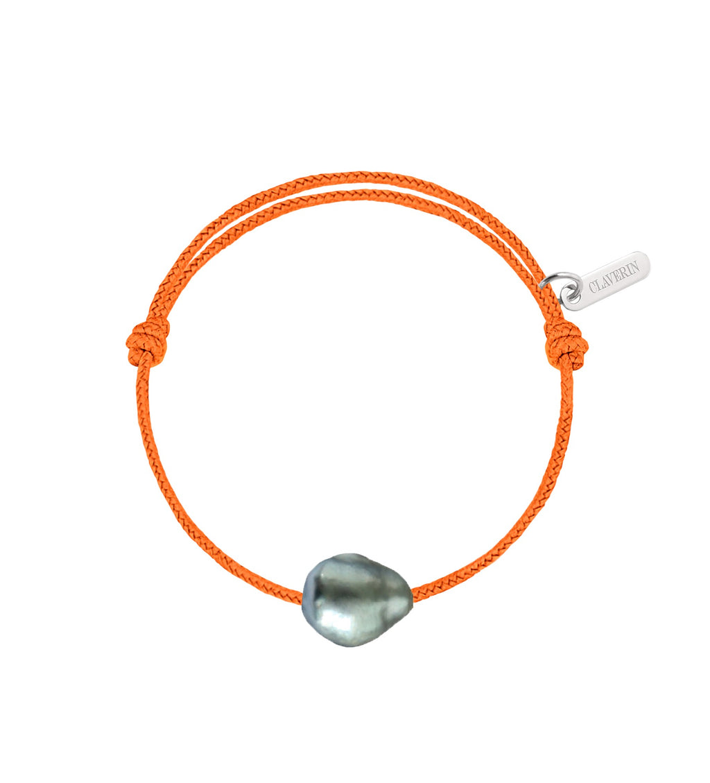 Bracelet Raw cordon mandarine