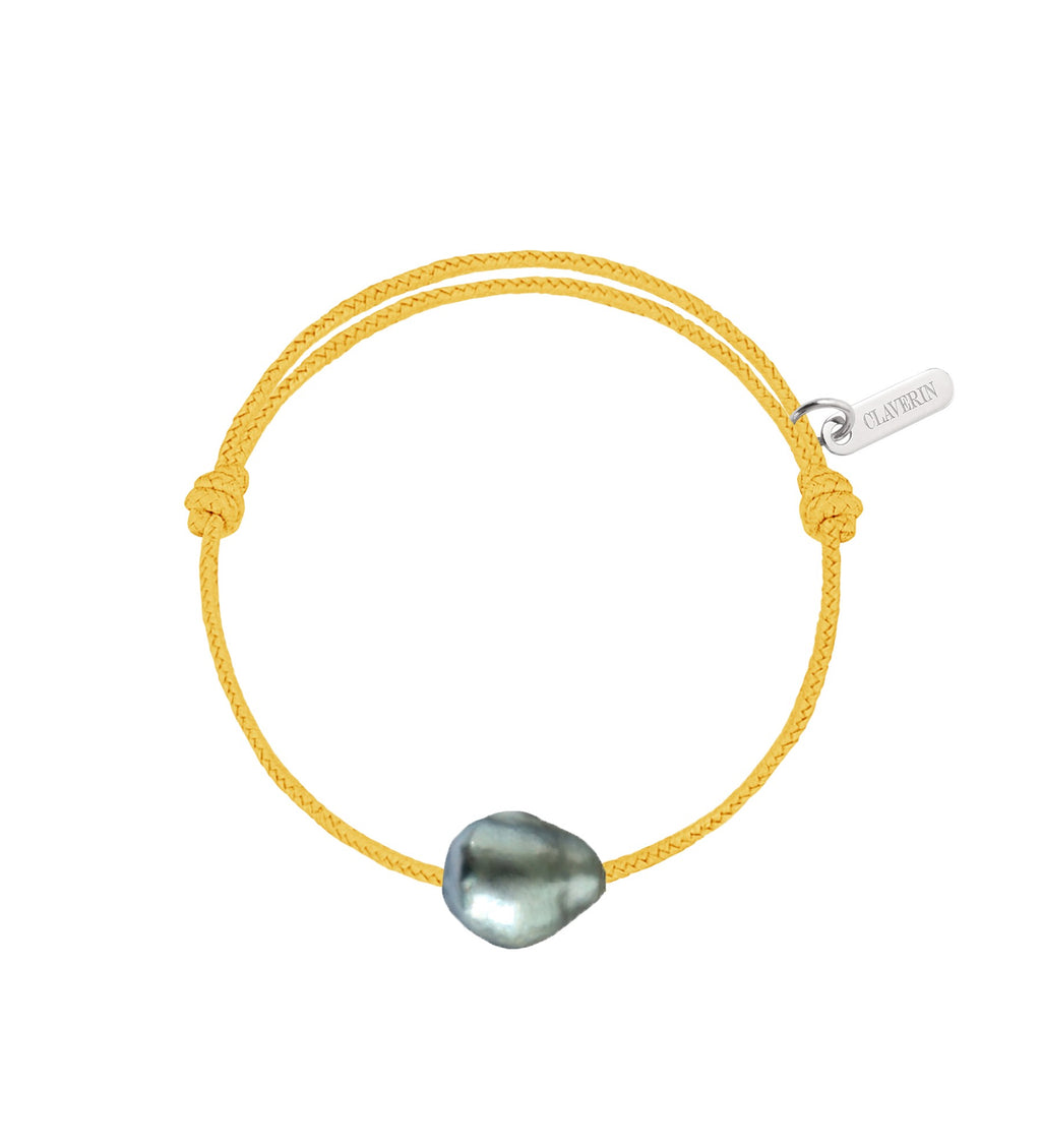 Bracelet Raw cordon moutarde