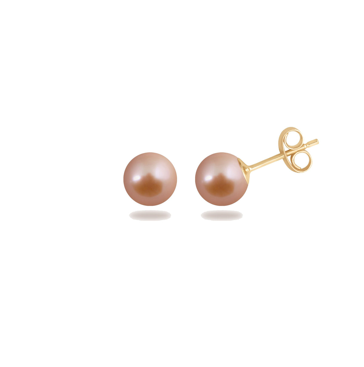 Puces simply pearly perles roses 5 mm