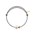 Pearly gold flower cordon gris cendré