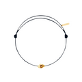 Gold Skull cordon noir charbon