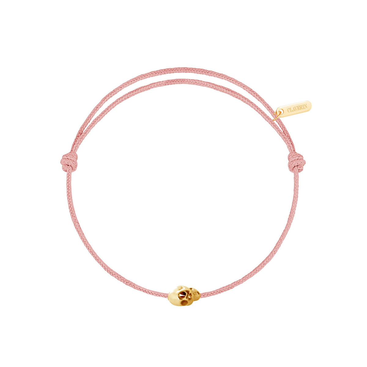 Gold Skull cordon rose poudré