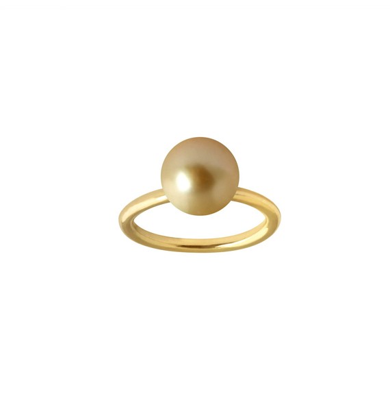 Bague Perle dorée