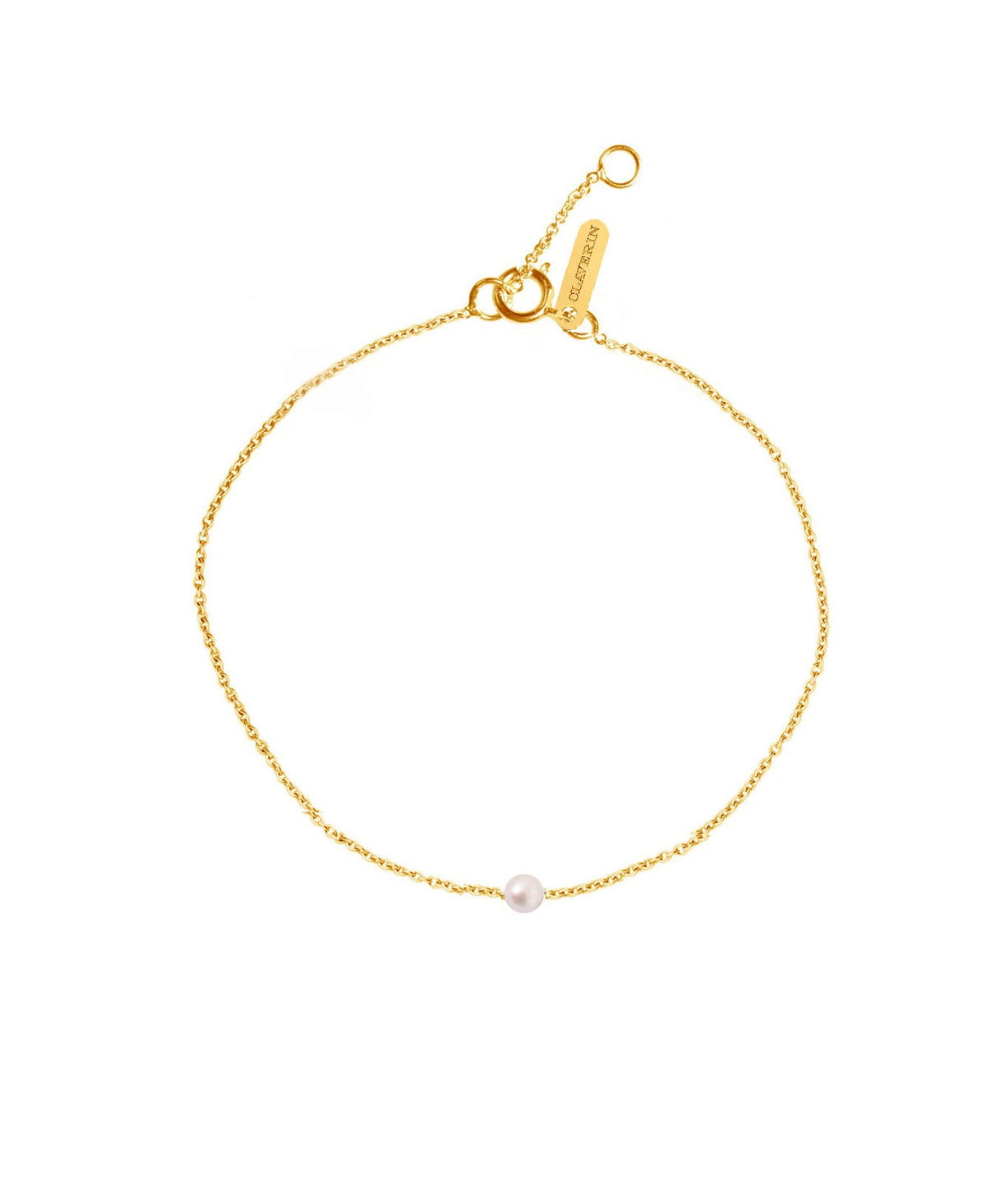 Bracelet Simply mini perle blanche or jaune