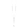 Sautoir Claverin en or blanc 18 carats avec une perle de culture blanche de 9 mm sur une chaîne de 60 cm