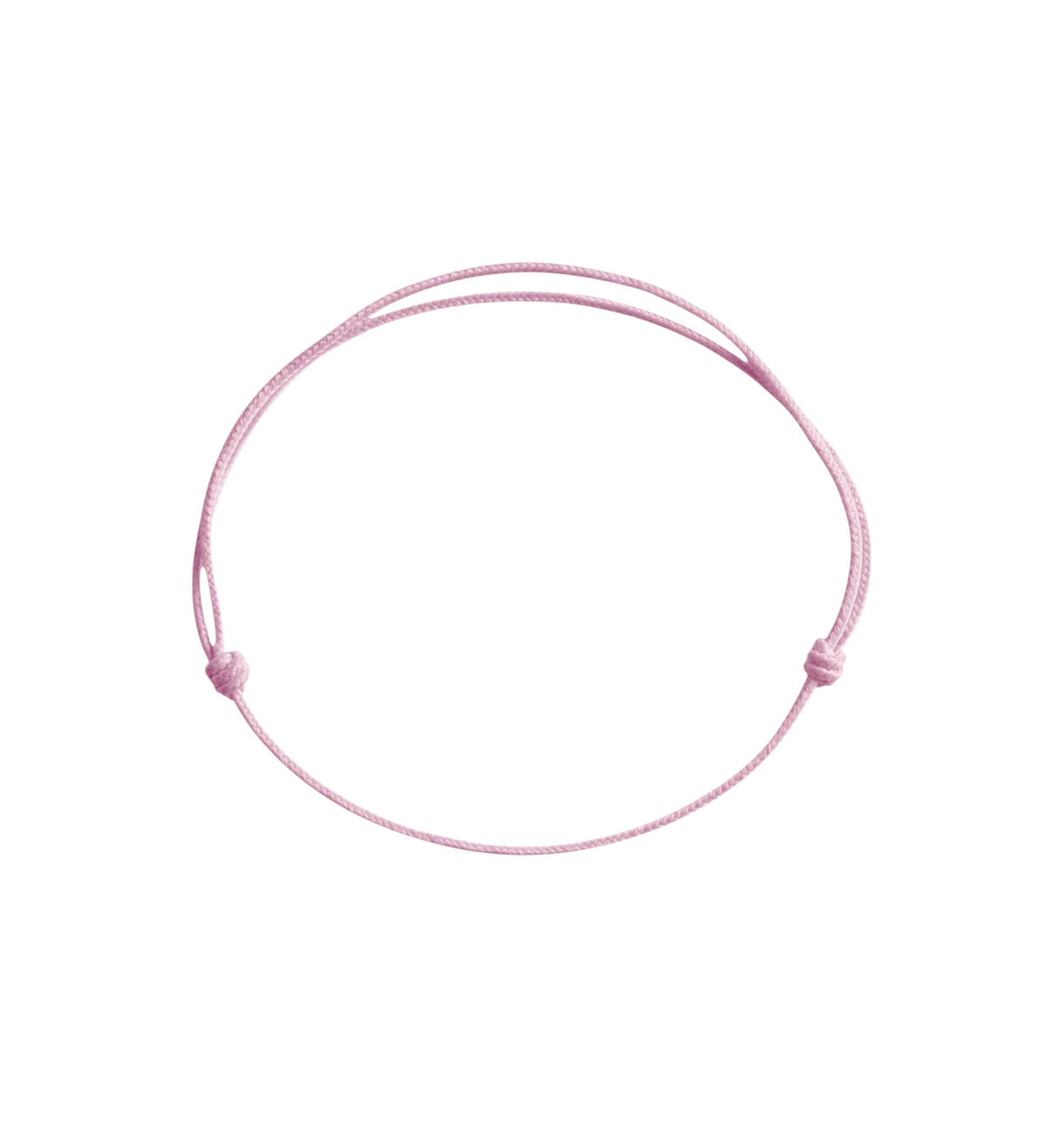 Cordon de remplacement rose pour bracelet Claverin avec nœuds coulissants ajustables