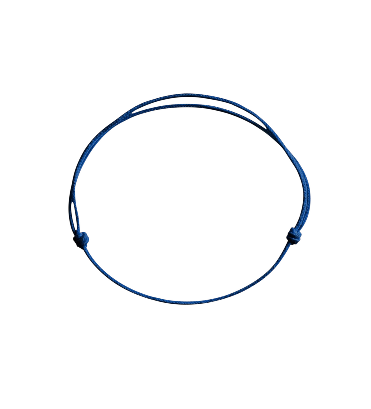 Cordon de remplacement bleu pour bracelet Claverin avec nœuds coulissants ajustables