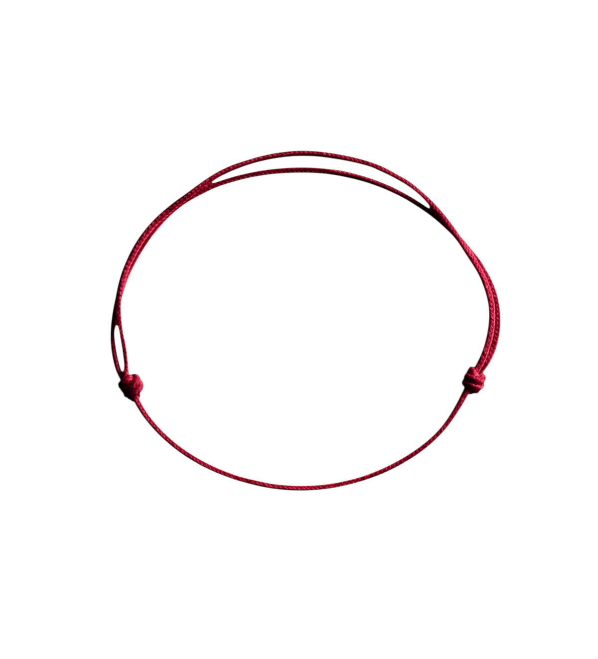 Cordon de remplacement rouge pour bracelet Claverin avec nœuds coulissants ajustables