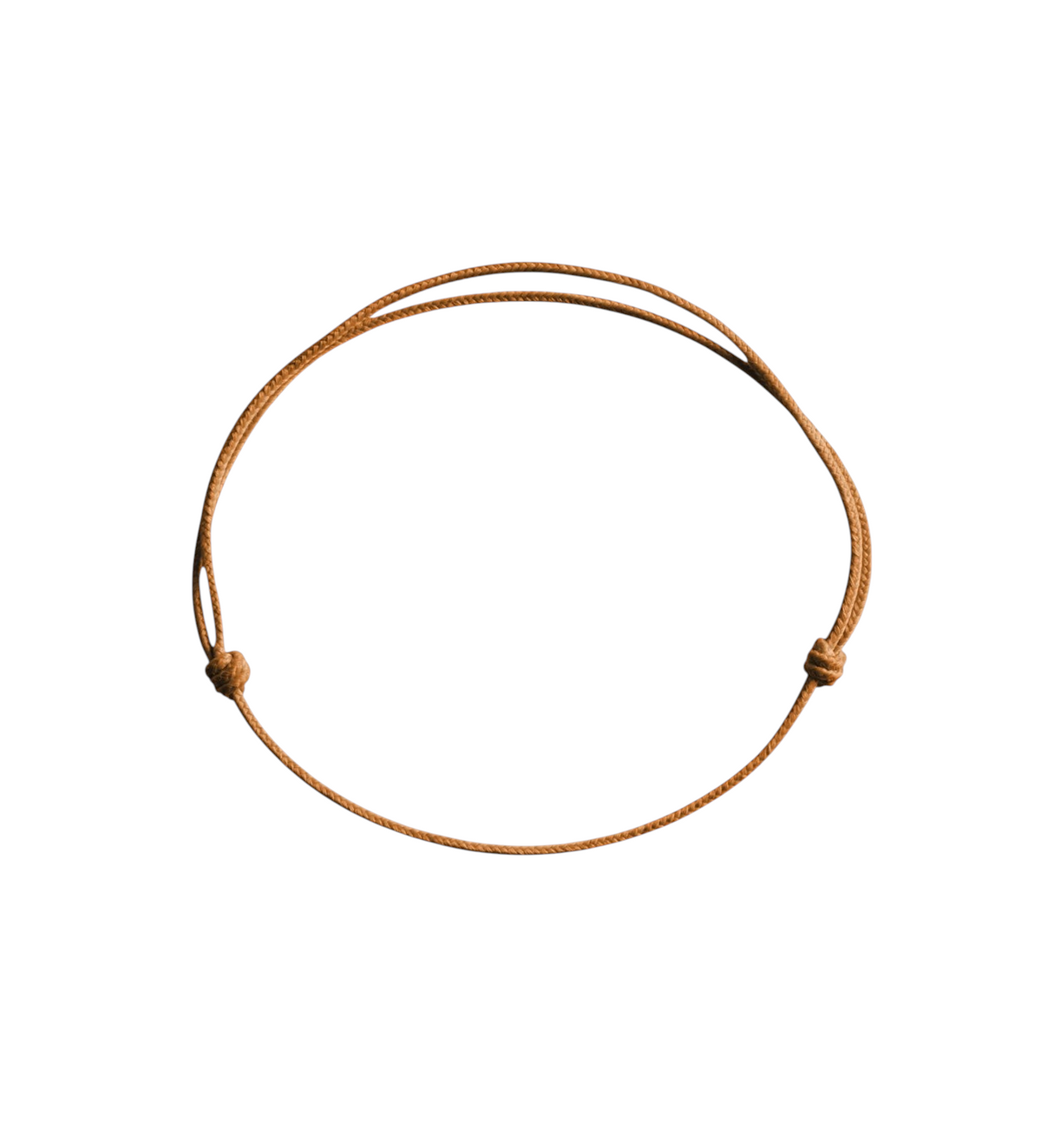 Cordon de remplacement marron pour bracelet Claverin avec nœuds coulissants ajustables