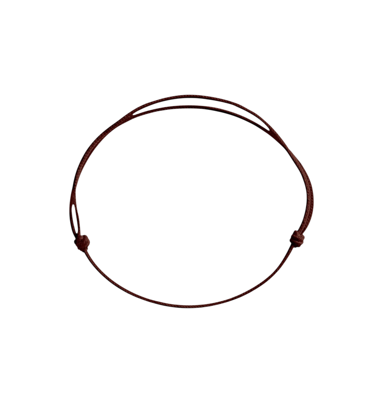 Cordon de bracelet Claverin de couleur bordeaux avec nœuds coulissants ajustables pour remplacement en atelier