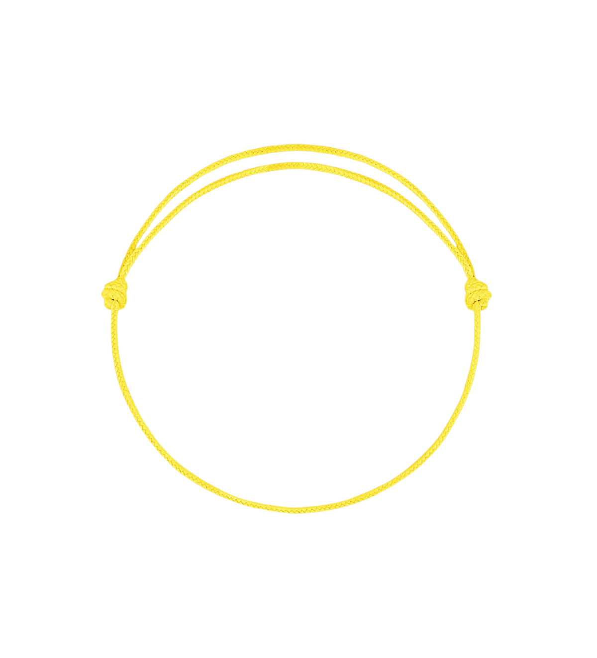 Cordon de remplacement jaune vif pour bracelet Claverin avec nœuds coulissants ajustables