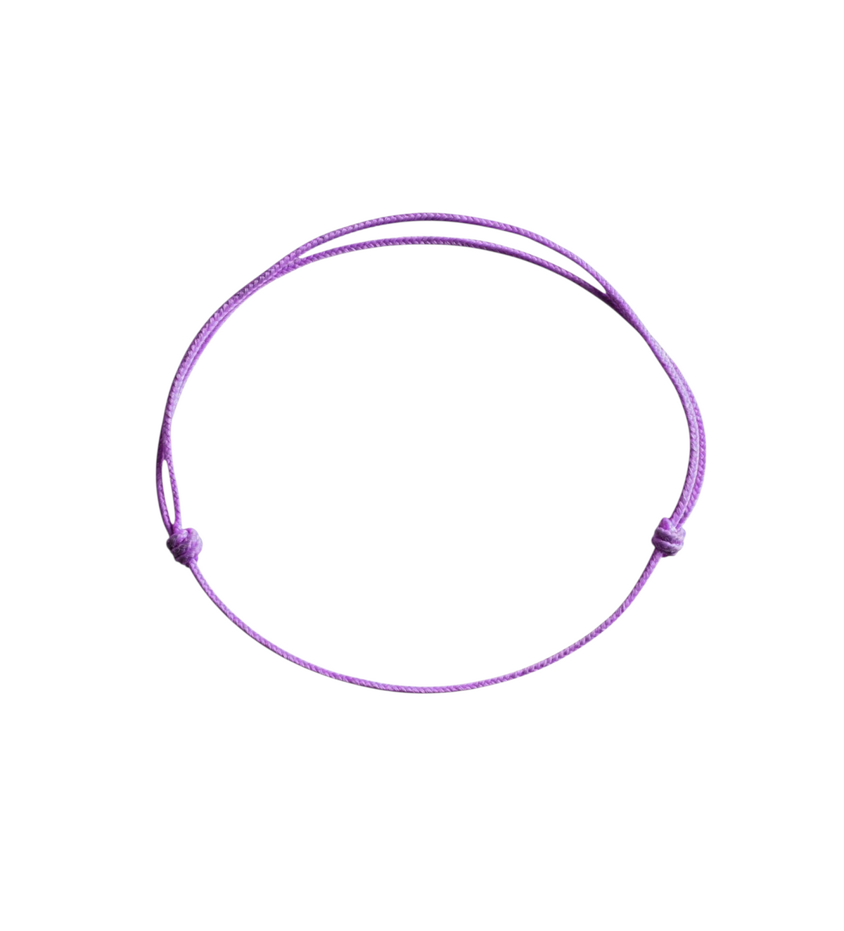 Cordon de remplacement violet pour bracelet Claverin avec nœuds coulissants ajustables