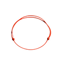 Cordon de remplacement rouge pour bracelet Claverin avec nœuds coulissants ajustables