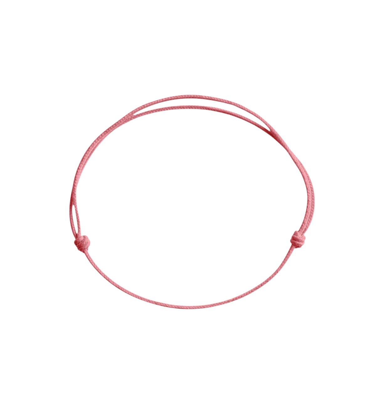 Cordon de remplacement rose pour bracelet Claverin avec nœuds coulissants ajustables