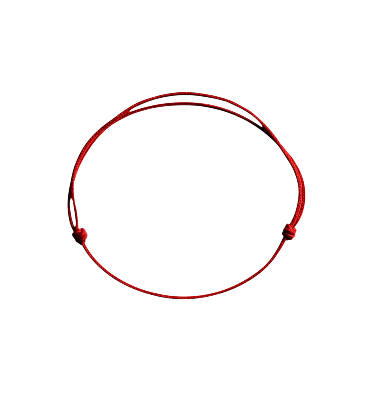 Cordon de remplacement rouge pour bracelet Claverin avec nœuds coulissants ajustables