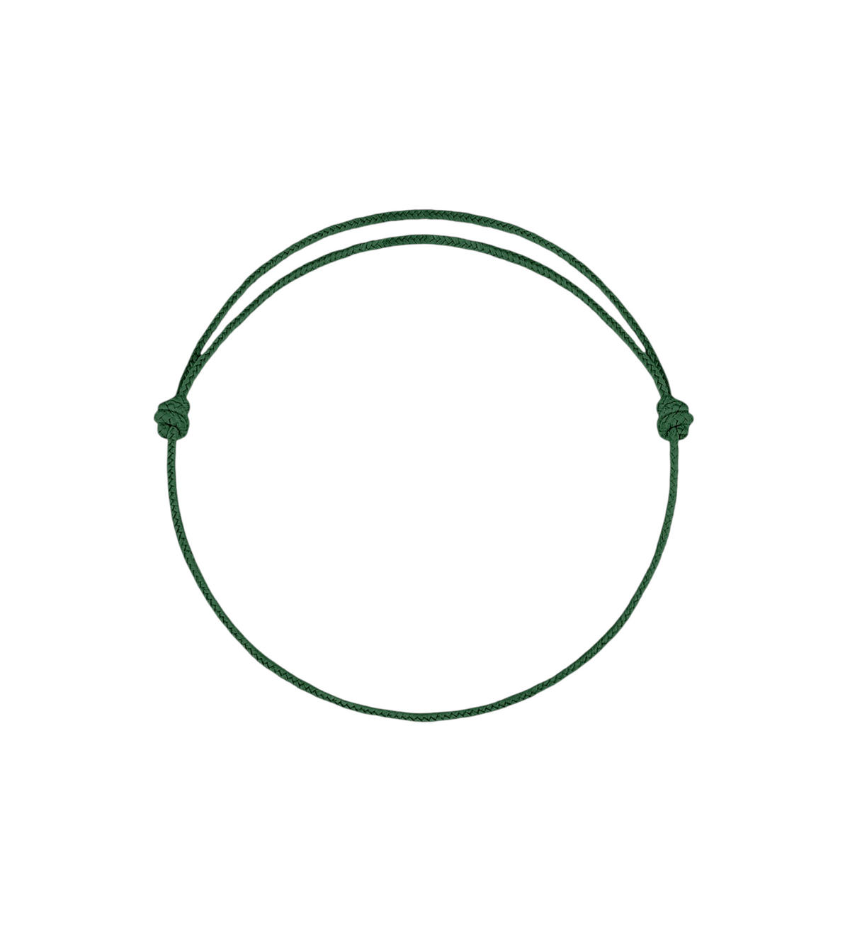 Cordon de remplacement vert pour bracelet Claverin avec nœuds coulissants ajustables