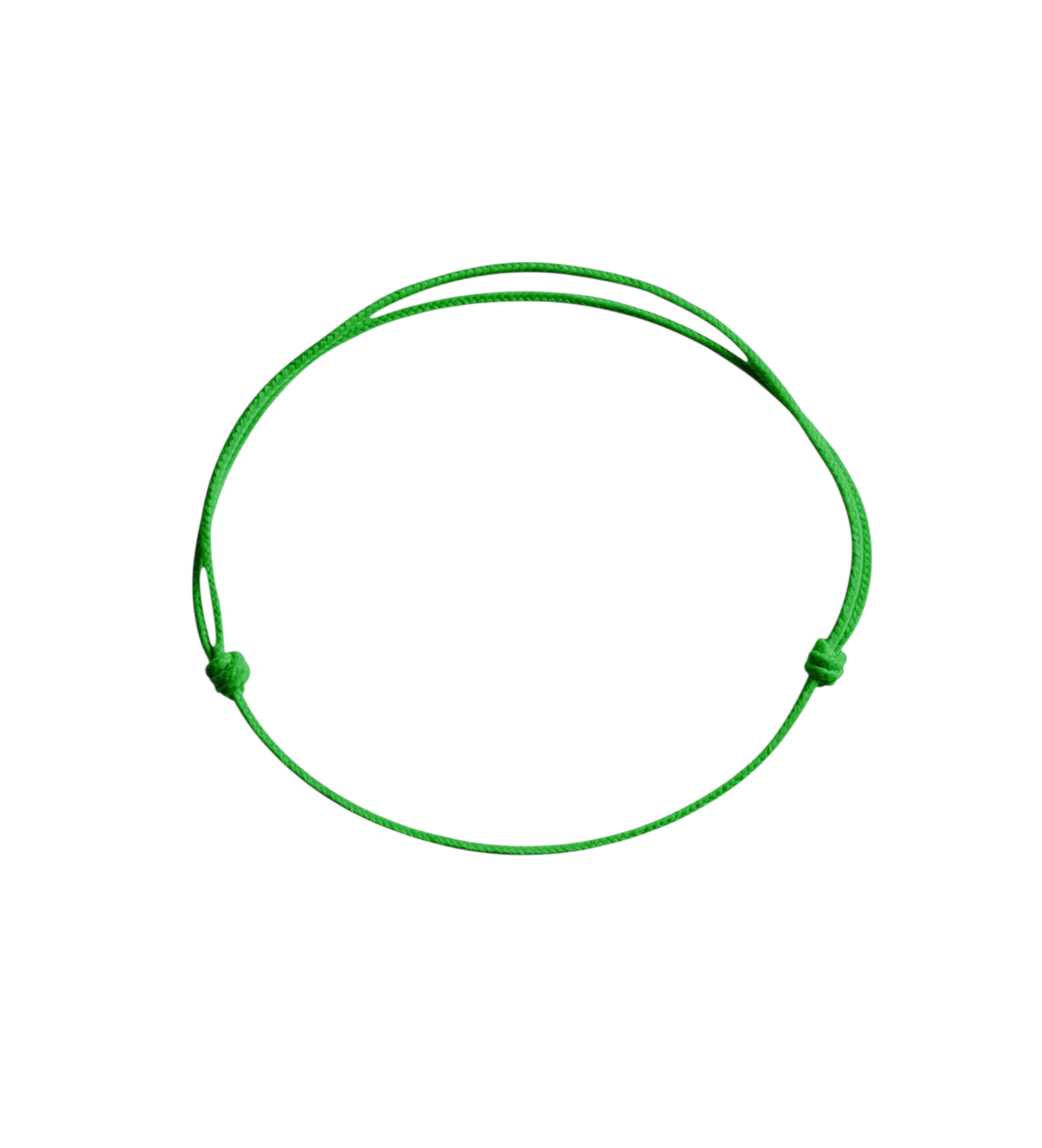 Cordon de remplacement vert pour bracelet Claverin avec nœuds coulissants ajustables